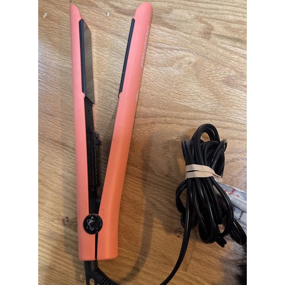 Evalectric Classic Styler Hair Straightener - 1” Ceramic Flat Iron - Peach